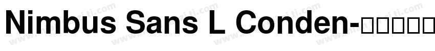 Nimbus Sans L Conden字体转换